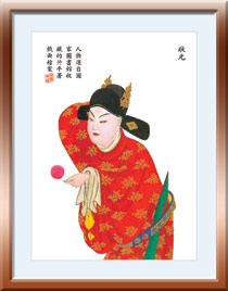 我公司为国图百年馆庆定制陶瓷工艺品—瓷板画《升平署人物》